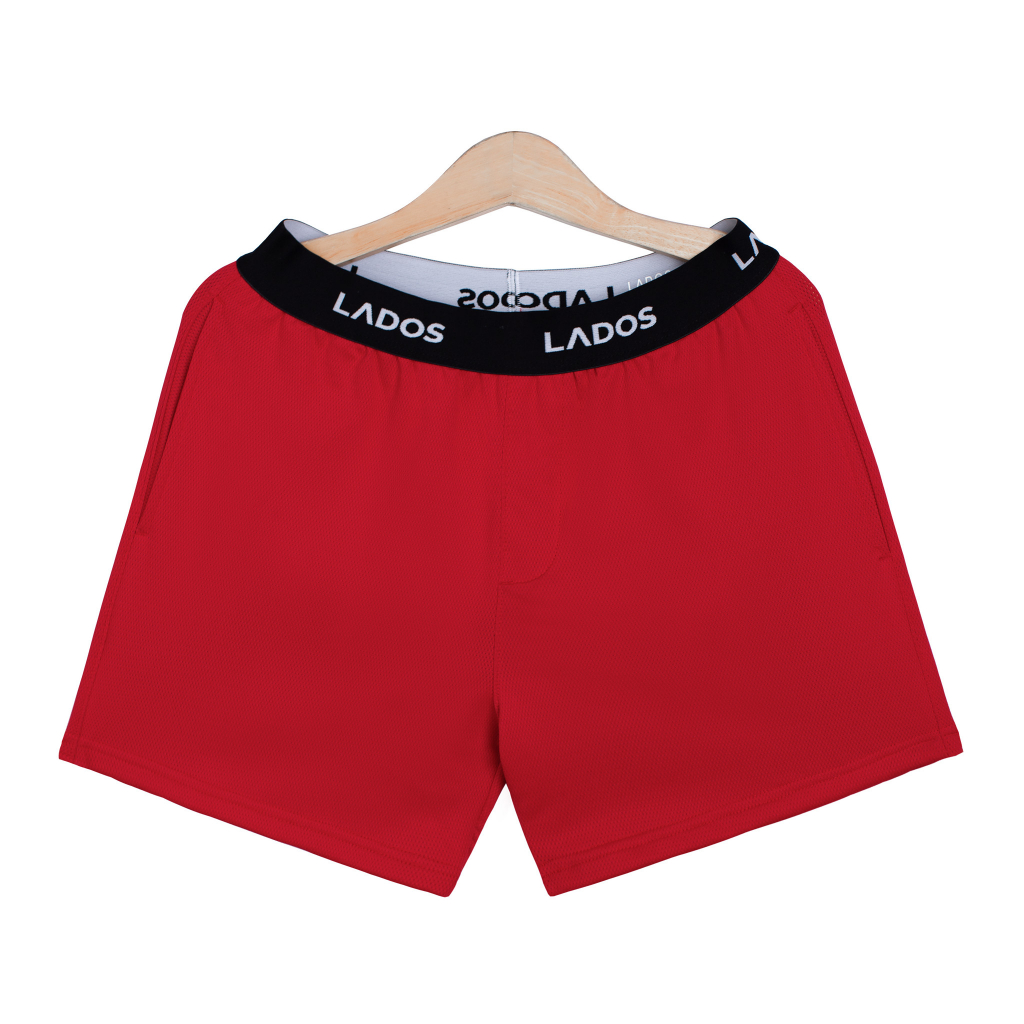 Quần short đùi nam có túi thun dày dặn co giãn LADOS - 14095 cotton, thấm hút, lưng chun cao cấp