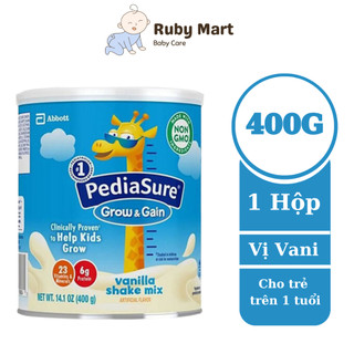 [Date T5/25]Sữa Bột Pediasure Grow & Gain Vị Vani 400g Mỹ