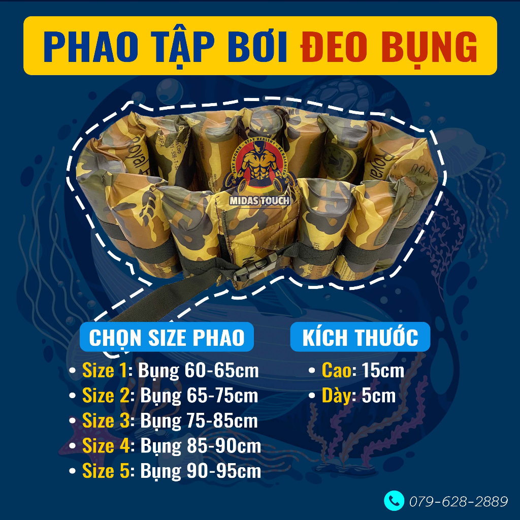 PHAO BƠI ĐEO BỤNG- HỖ TRỢ CHO NGƯỜI BƠI YẾU