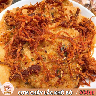 Cơm cháy lắc khô bò 500gr Ăn Vặt Vui