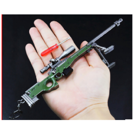 Mô hình PUBG AWM trưng bày dài 20 cm có tặng kèm giá đỡ