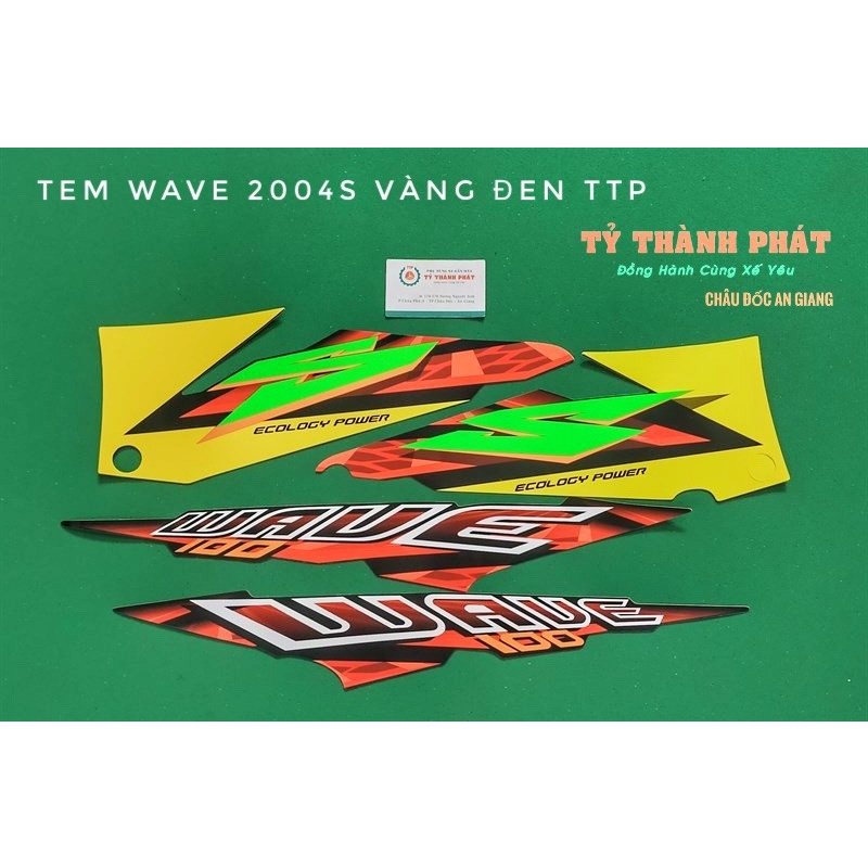 Tem Wave 2004S Vàng Đen ĐB ( GZ ) ( 1 Bộ )