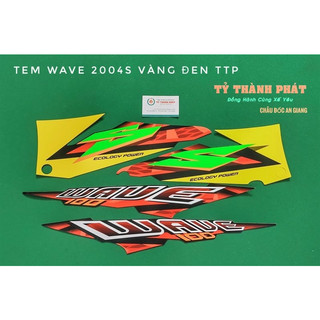 Tem wave 2004s vàng đen đb