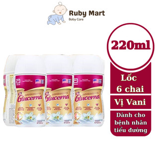 Lốc 6 chai Sữa nước dành cho người bị tiểu đường Glucerna Abbott 220ml/chai
