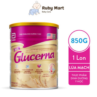 Sữa bột dành cho người bị tiểu đường Glucerna Lúa mạch 850g