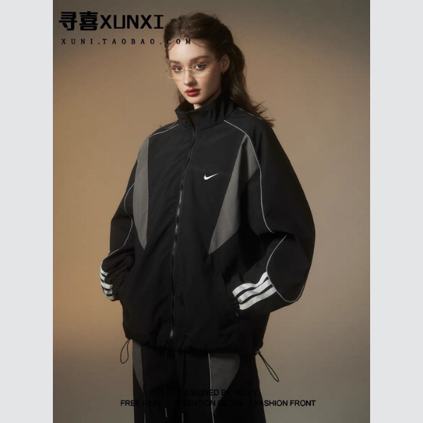 Áo khoác dù Nike cao cấp đôi nam nữ phong cách unisex chất dù 2 lớp dày dặn form rộng hàng chính hãng GZ288