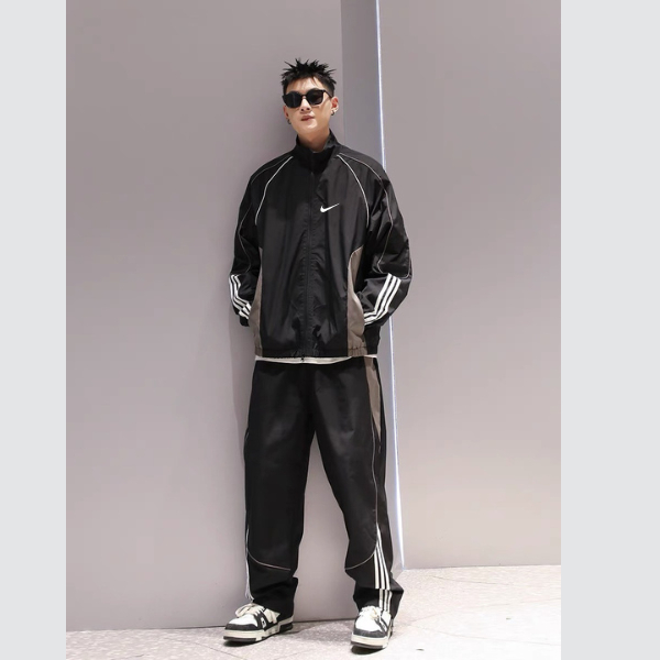 Áo khoác dù Nike cao cấp đôi nam nữ phong cách unisex chất dù 2 lớp dày dặn form rộng hàng chính hãng GZ288