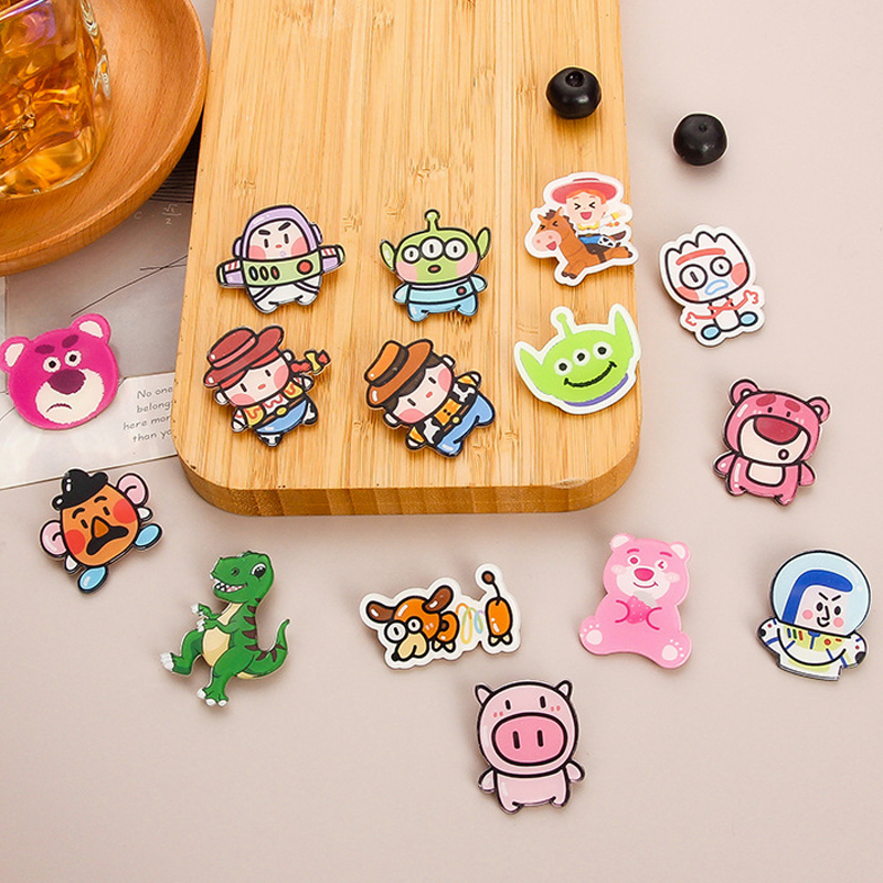 🍒🍒CHERRYKOKO 1K giáng sinh Trâm Cài Áo Hình Động Vật Hoạt Hình Dễ Thương Sáng Tạo Bằng Acrylic