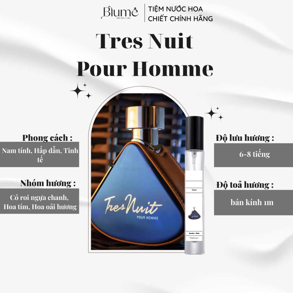 Nước hoa NAM ARMAF TRES NUIT POUR HOMME - Blume Tiệm Nước Hoa