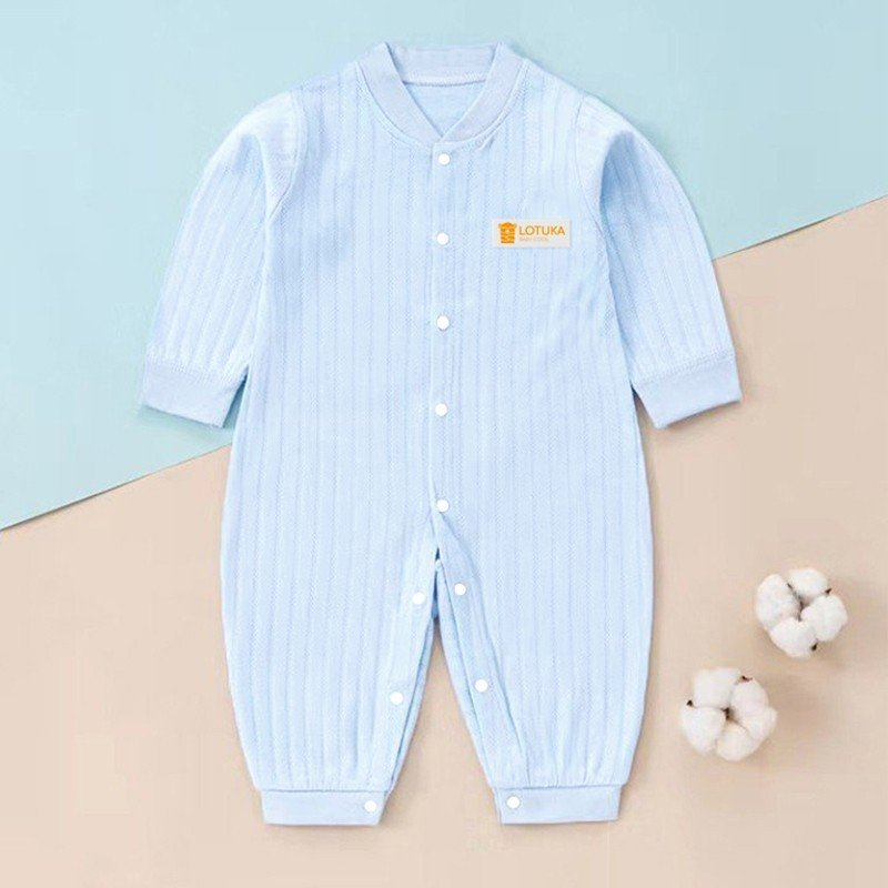 Bodysuit Dài Tay Cho Bé LOTUKA Chất Cotton Thông Hơi, Body Thu Đông Bé Trai Bé Gái, Bộ Liền Thân Dài Size 3-12kg