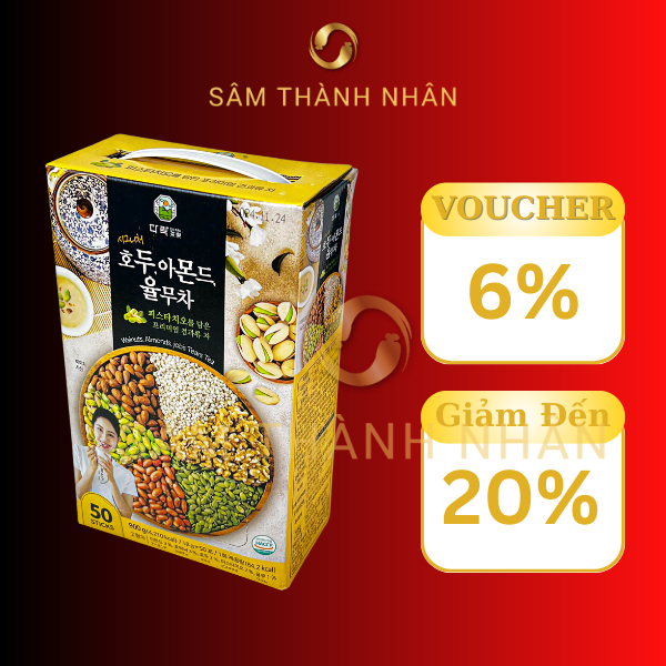 (Date 9/2025) Bột ngũ cốc hàn quốc vị Hạt Dẻ Darak 50 gói 900g
