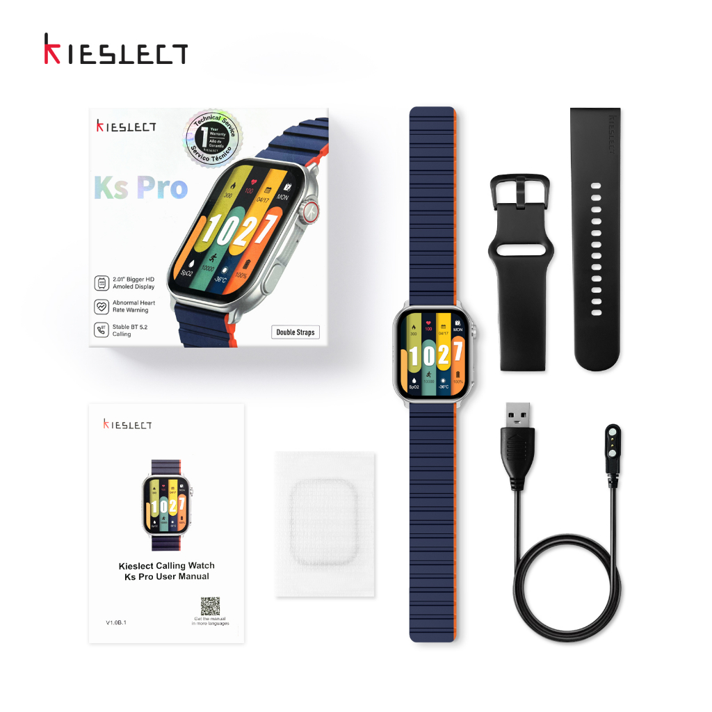 Đồng hồ thông minh Kieslect KS Pro | 2.01inch | SuperAMOLED | 300mAh | Nghe gọi trực tiếp |Hàng Chính Hãng