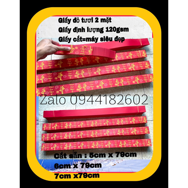 100 tờ giấy khổ 5cm x 79cm