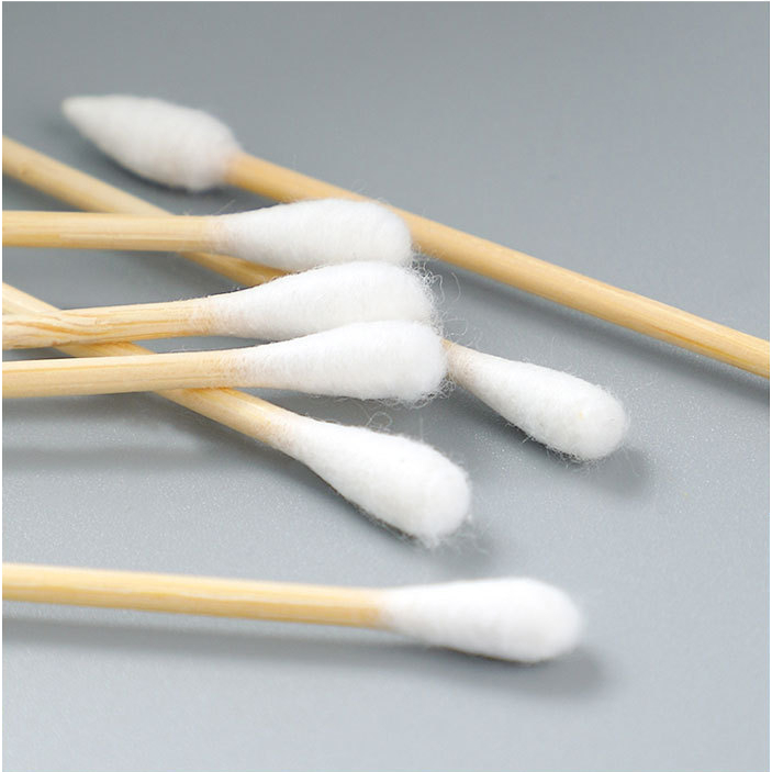 Hộp 500 cây tăm bông ráy tai Cotton Swap, tăm bông ráy tai cao cấp thân gỗ 2 đầu bông mềm mại giúp vệ sinh tai hiệu quả