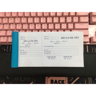 Biên lai thu tiền 1 liên giấy ford