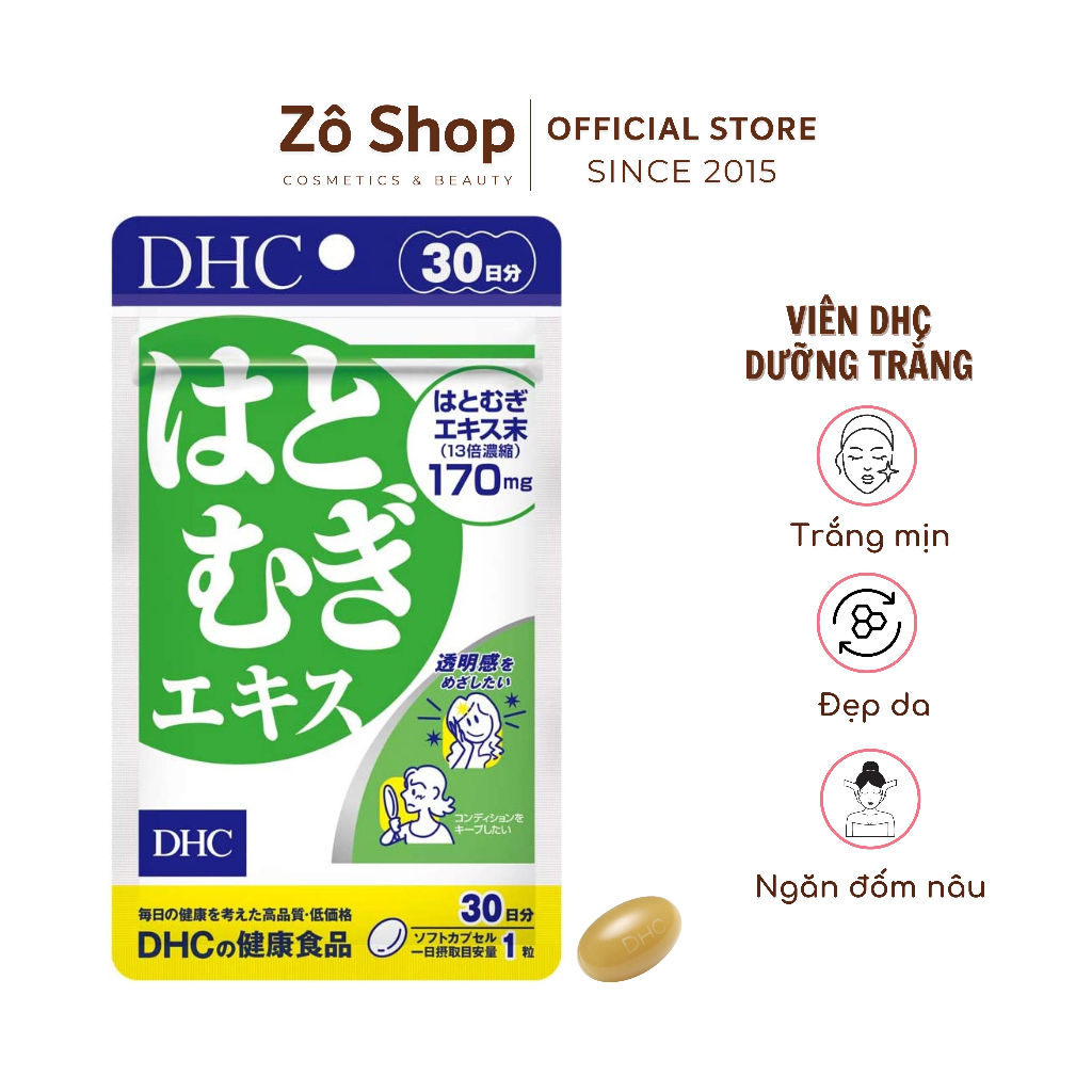 Viên Uống Trắng Da Dhc Hatomugi Adlay Extract