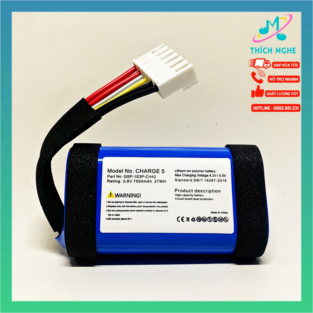 Pin JBL Charge 5 7500mAh - Thay pin loa JBL Charge 5 - pin thay loa JBL Charge 5 - Thích Nghe