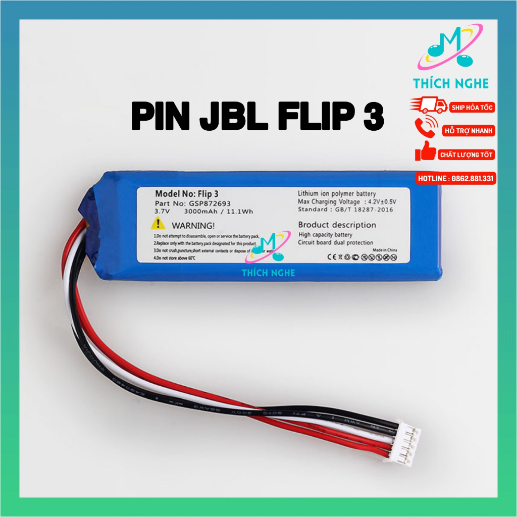 Pin JBL Flip 3 - Thay pin loa JBL Flip 3 - pin thay loa JBL Flip 3 - Thích Nghe Nhạc