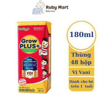 Sữa bột pha sẵn nutifood grow plus đỏ 180ml dễ uống