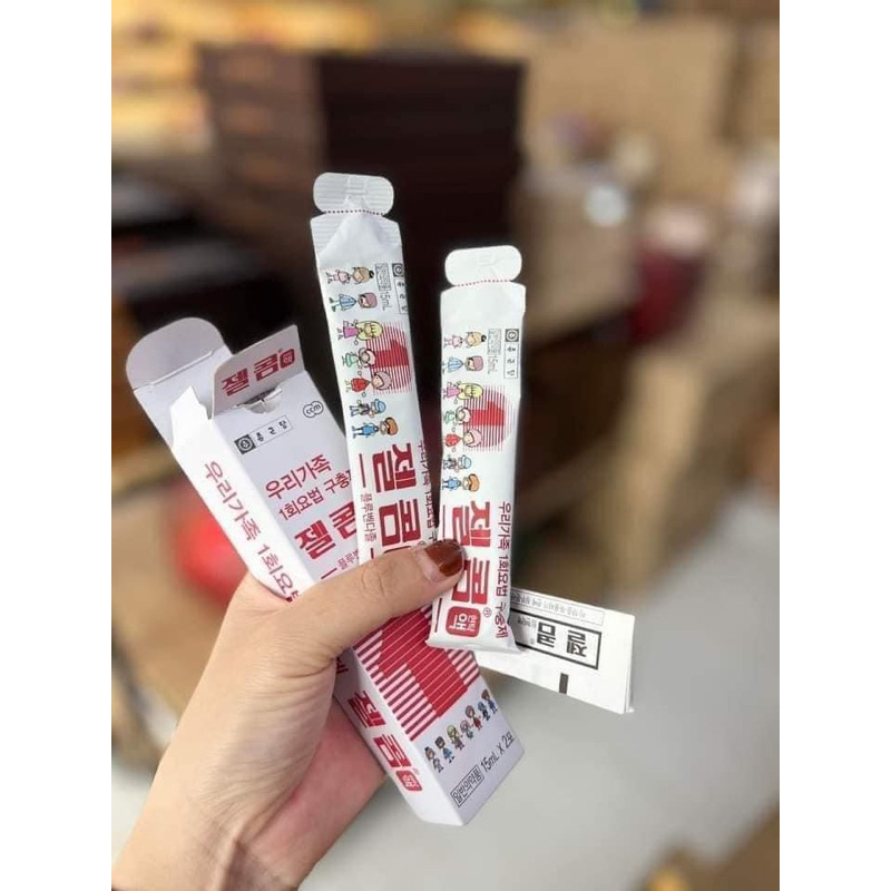 1 Hộp 2 Gói Siro giun Hàn Quốc Date 2025