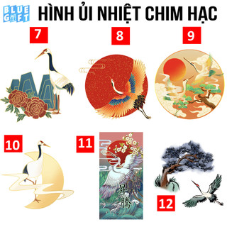 Hình ủi, hình ép nhiệt Chim Hạc 2