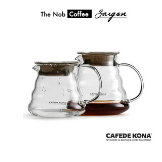Bình thuỷ tinh đựng cà phê Cafede Kona dung tích 300ml và 600ml