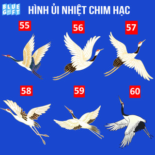 Hình ủi, hình ép nhiệt Chim Hạc 10