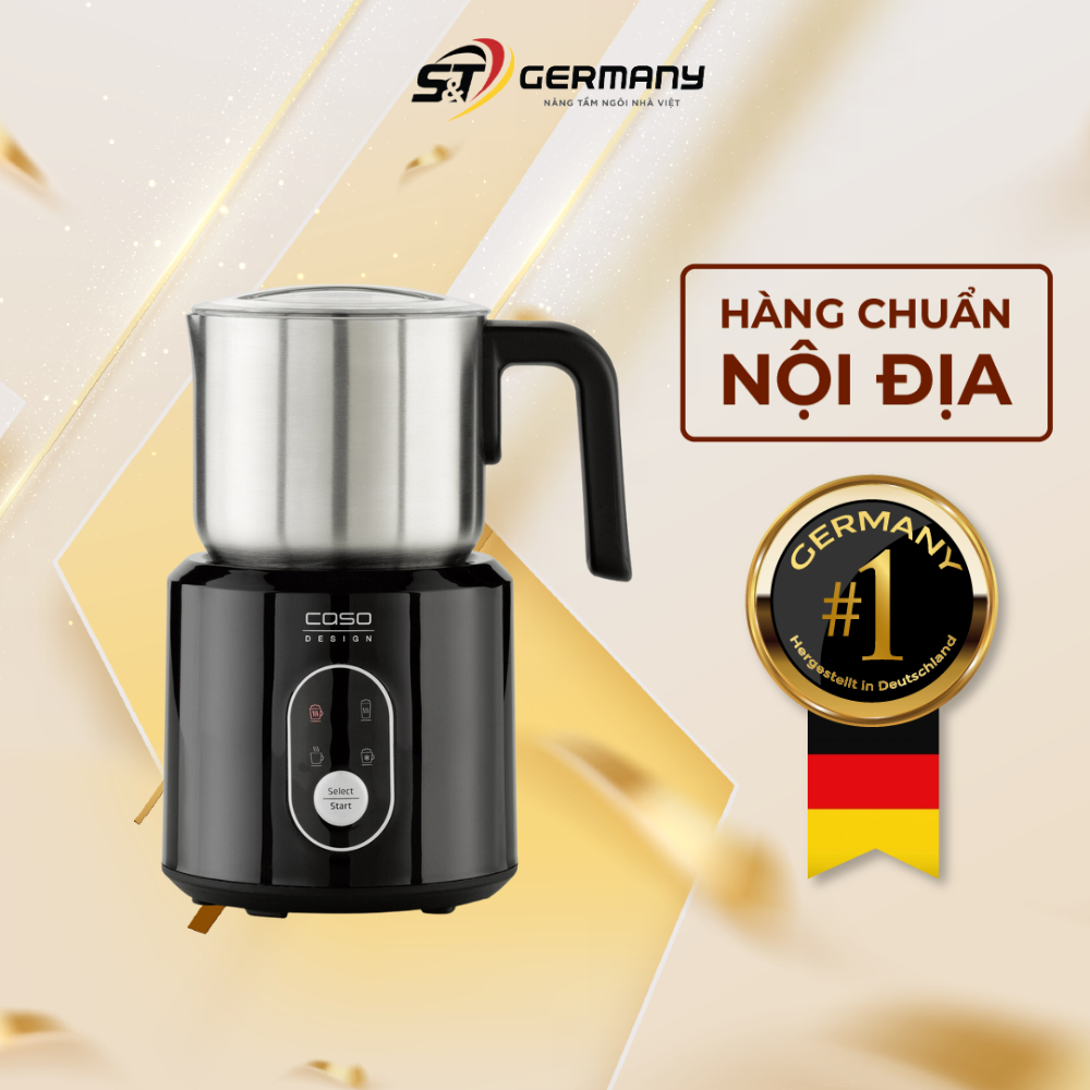Máy Tạo Bọt Sữa Caso Crema & Choco Black 1665 Nội Địa Đức Thiết Kế Tinh Tế Nổi Bật Thông Minh GermanySnT 450146