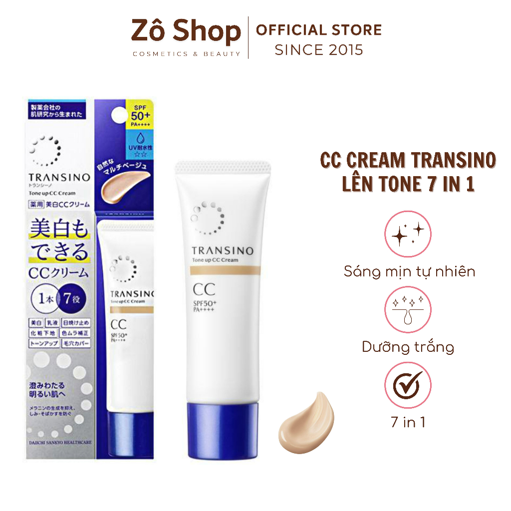 CC Cream Transino 5 in 1 Dưỡng Trắng,Chống Nắng 30g