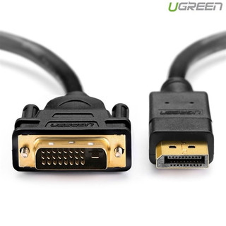 Cáp Displayport to DVI 24+1 Ugreen 10221 10243 10242 DP103, Male - Male ,đầu mạ vàng,màu đen