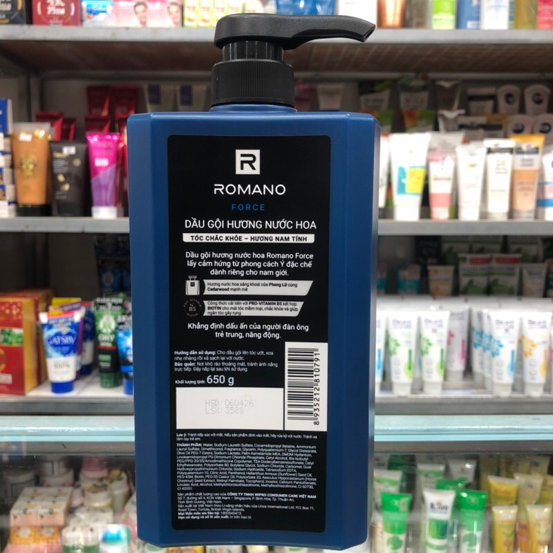 Dầu Gội Romano Deluxe Classic 650g
