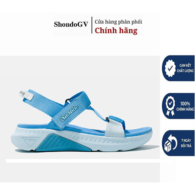 SHONDO | Giày Sandals Shondo F7 Racing nam nữ xanh dương xanh da trời F7R3033