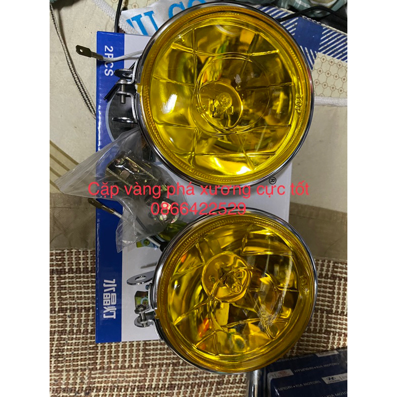 Đôi đèn trợ sáng ,đèn gầm , đèn lùi 12v 24v chế lắp nhiều xe loại tròn inox đường kính cả đai 11cm