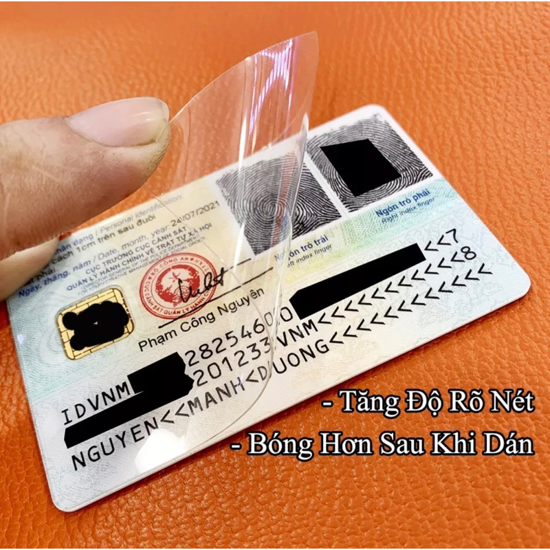 Miếng dán bảo vệ CCCD Bằng Lái Xe