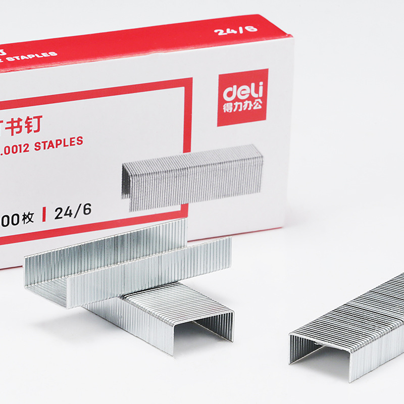 Kim Ghim Mạnh Deli 0012 Kim Ghim Đa Năng 24/6 Gim Sách Dày Lớp Ghim Đinh Lớn Kim Bấm