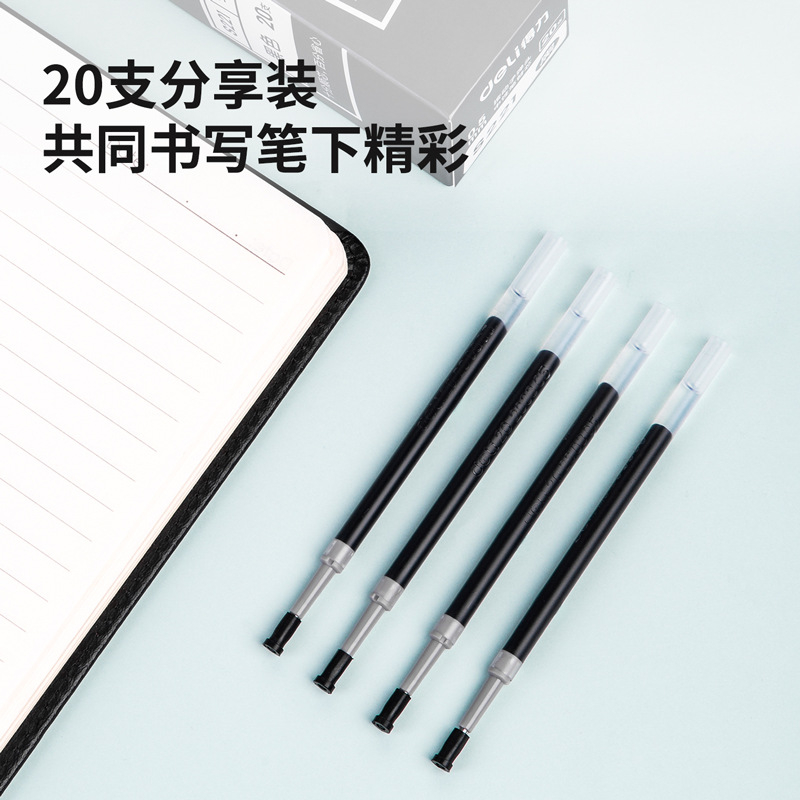 Ngòi Deli S221 Ruột 0.5mm Đen Đỏ Xanh Trung Tính Bút Cho Học Sinh Hộp 20 Chiếc Giá 1 Chiếc