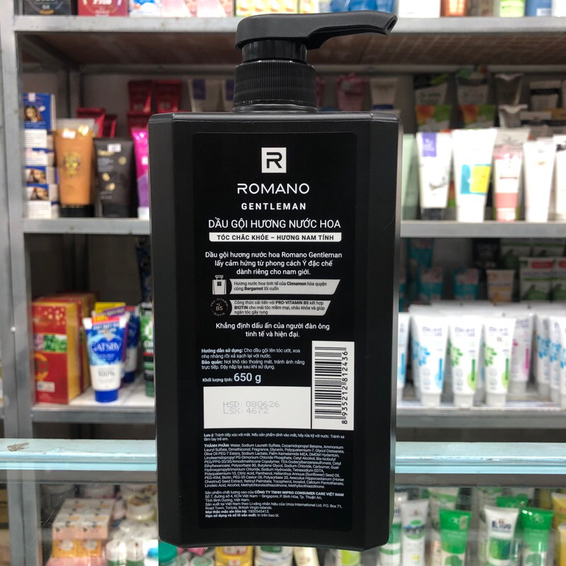 Dầu Gội Romano Deluxe Classic 650g
