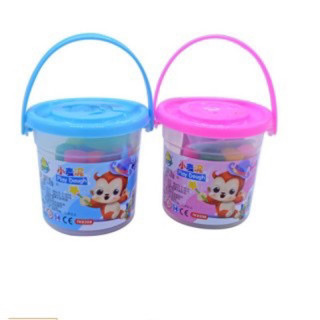 Đất nặn nhà và đất nặn xô deli combo 2 lọ