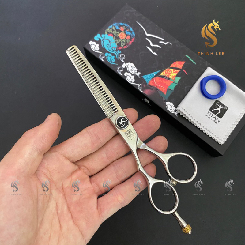Kéo Cắt Tóc TITAN Tay Trái | Chính Hãng | L460, L4630 Sắc Bén, Bền Bỉ !