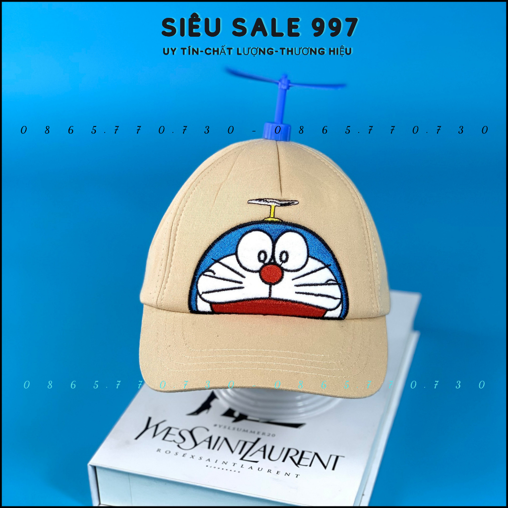 COMBO 2 CÁI NÓN KẾT+VÀNH DORAEMON CHONG CHÓNG CHO BÉ 2-6T THỜI TRANG TRẺ EM SIÊU DỂ THƯƠNG