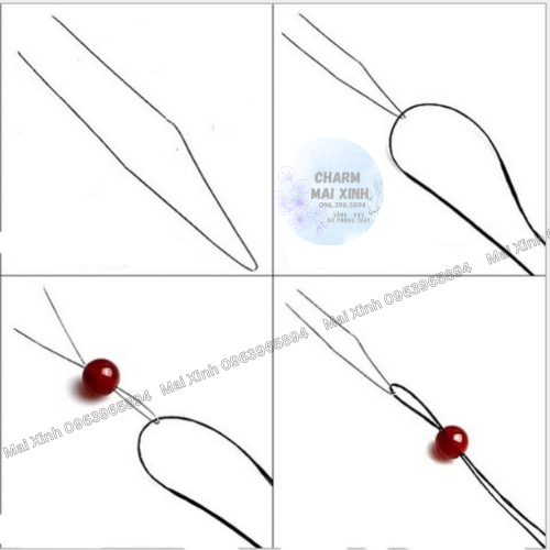 COMBO Chỉ Lụa Co Giãn + Kim Xâu Vòng Tay - 16 Màu - Hàng Loại Đẹp - Dây Xâu Vòng Gỗ, Vòng Đá Phong Thủy, Nối Tóc