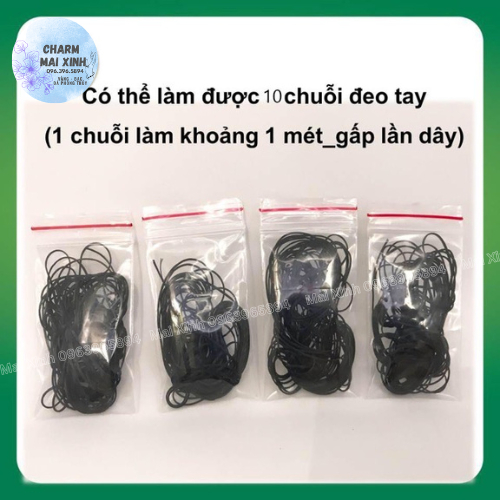 COMBO Chỉ Lụa Co Giãn + Kim Xâu Vòng Tay - 16 Màu - Hàng Loại Đẹp - Dây Xâu Vòng Gỗ, Vòng Đá Phong Thủy, Nối Tóc