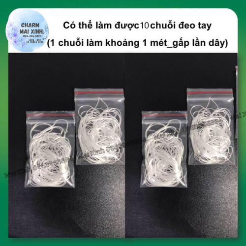 COMBO Chỉ Lụa Co Giãn + Kim Xâu Vòng Tay - 16 Màu - Hàng Loại Đẹp - Dây Xâu Vòng Gỗ, Vòng Đá Phong Thủy, Nối Tóc
