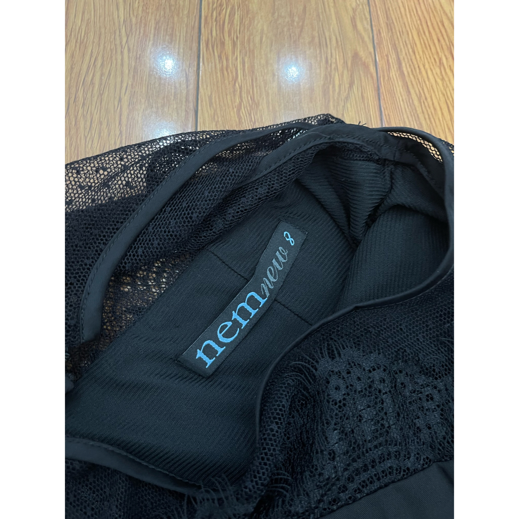 V2801 Váy NEM NEW Hàng hiệu chính hãng thời trang nữ màu đen size 8 Secondhand thanh lý ký gửi