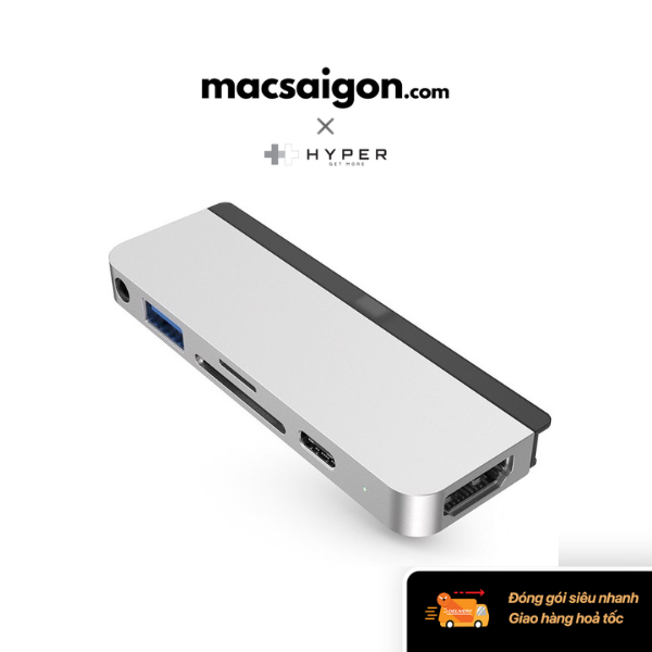 Cổng chuyển HyperDrive USB-C Hub for iPad Pro HD319-SLIVER