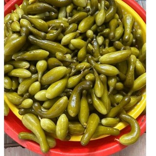 55k túi gần 1kg dưa leo muối giòn