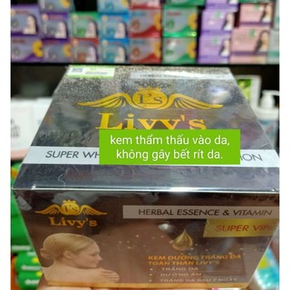 Kem livy's dưỡng trắng da toàn thân 250g