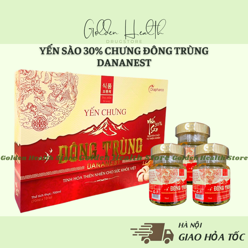 ⭐Yến chưng Đông Trùng DANANEST - yến sào 30% - Tinh hoa thiên nhiên cho sức khỏe Việt - nước yến cho người tiểu đường