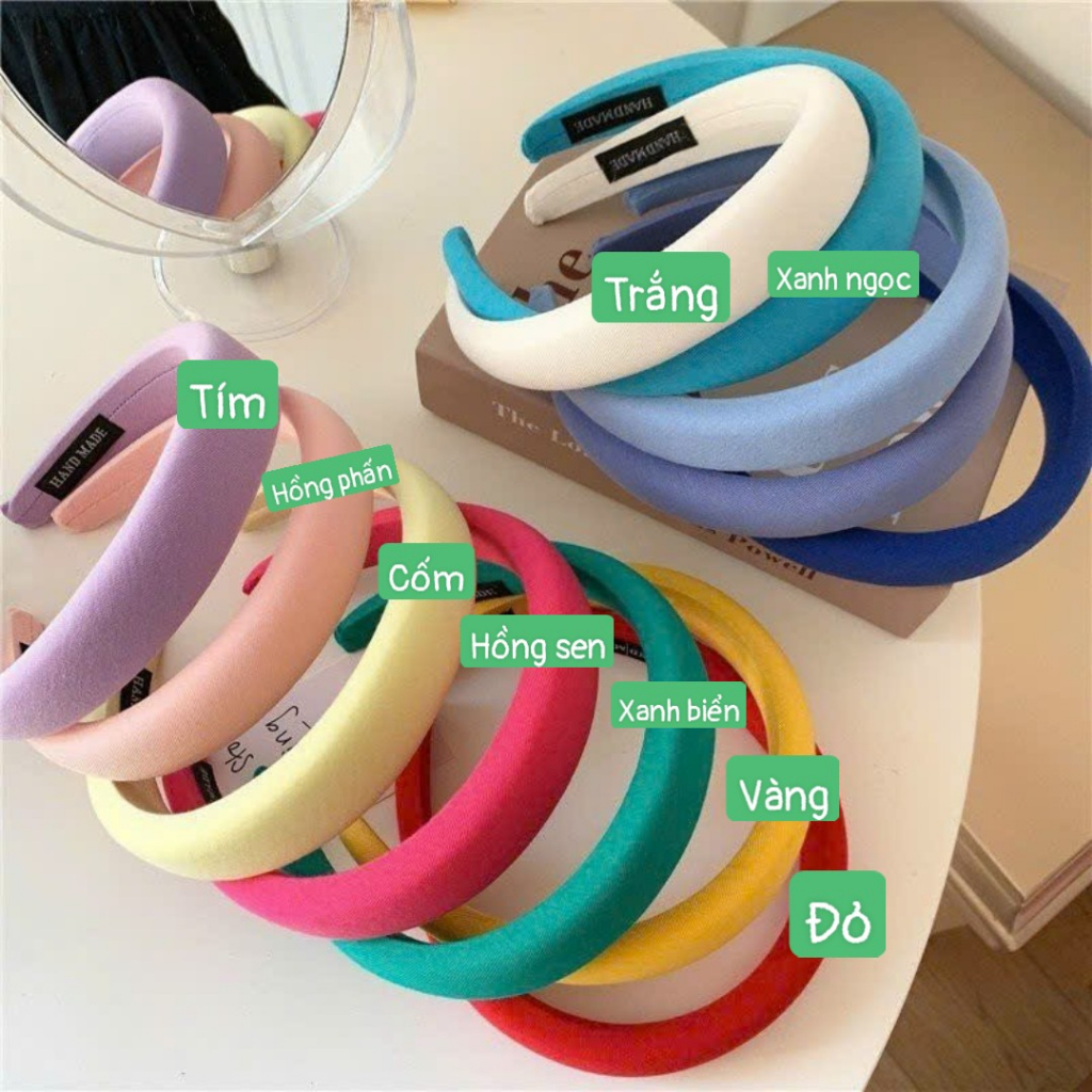 Bờm cài tóc phối cùng áo dài cách tân đủ màu - STPK01