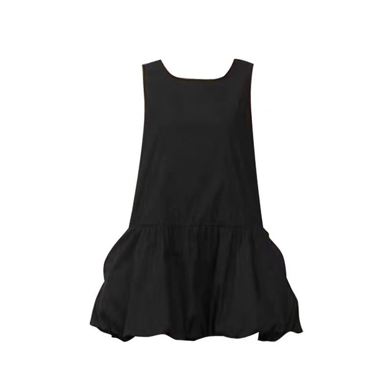 Đầm đen xếp tầng giống Jennie Blackpink